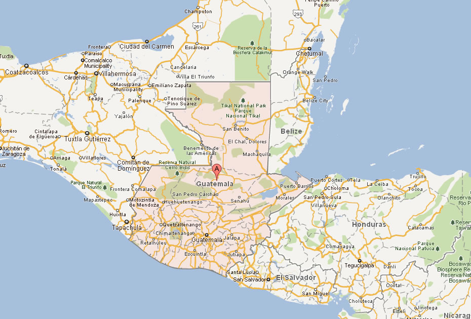 carte du guatemala